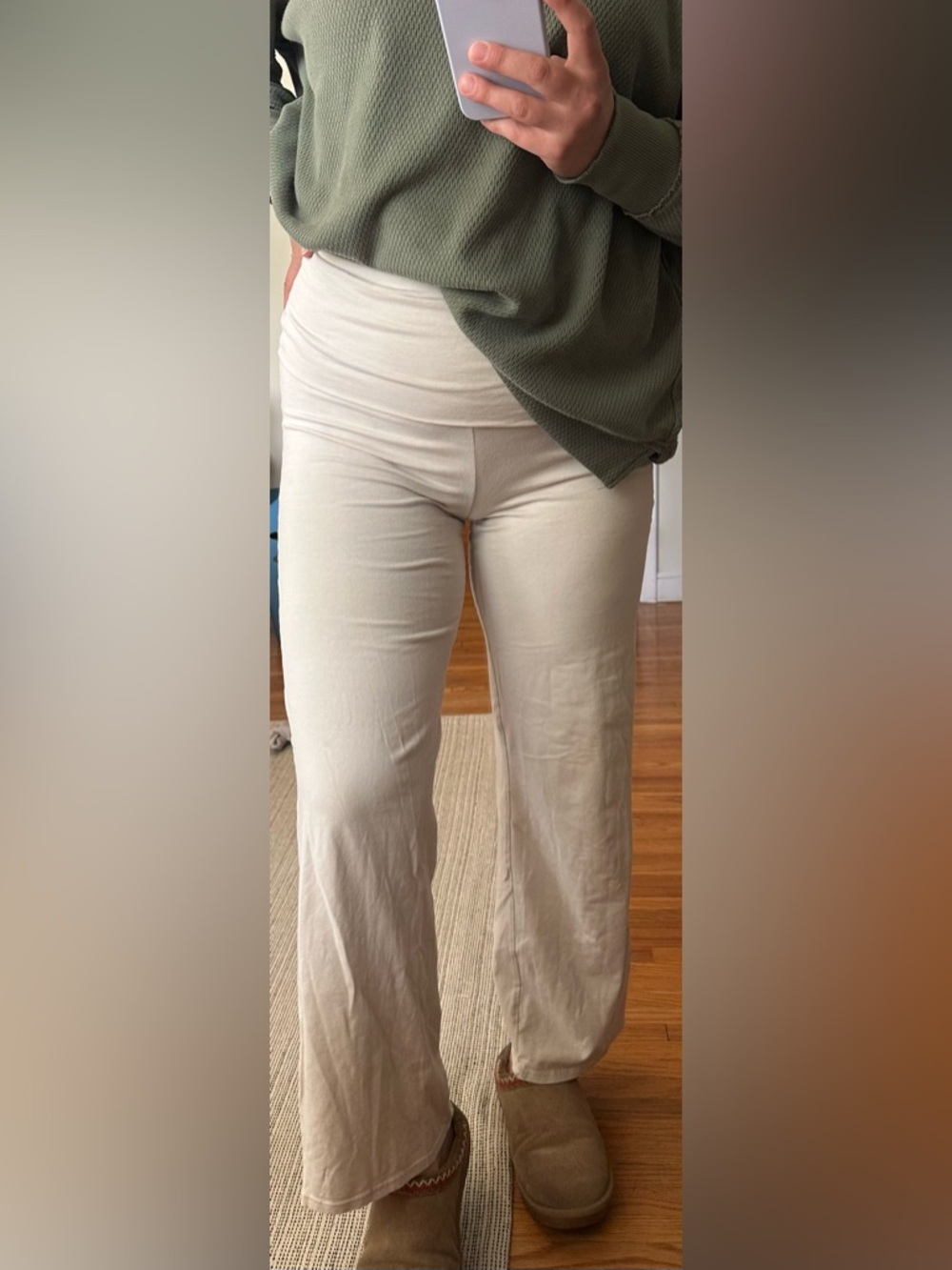 Divided Cream Wide-Leg Lounge Pants - Picture 2 of 12
